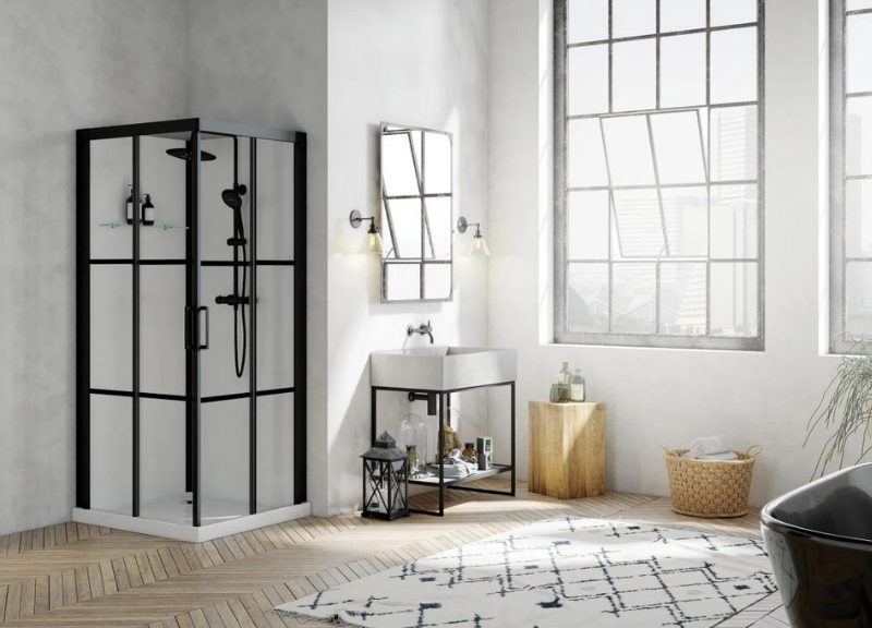 Salle de bain industrielle