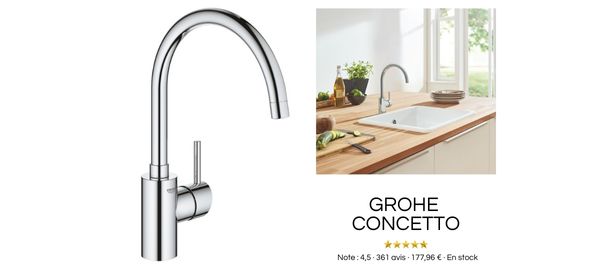 Robinets grohe concetto