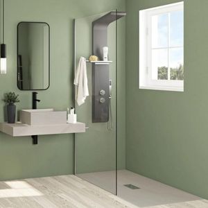 paroi de douche pour personne en mobilité réduite