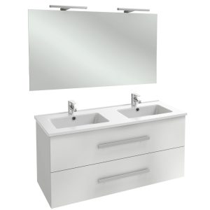 meuble double vasque avec miroir