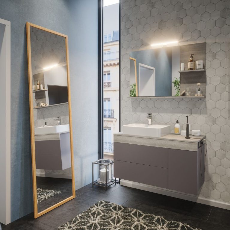 meuble vasque miroir