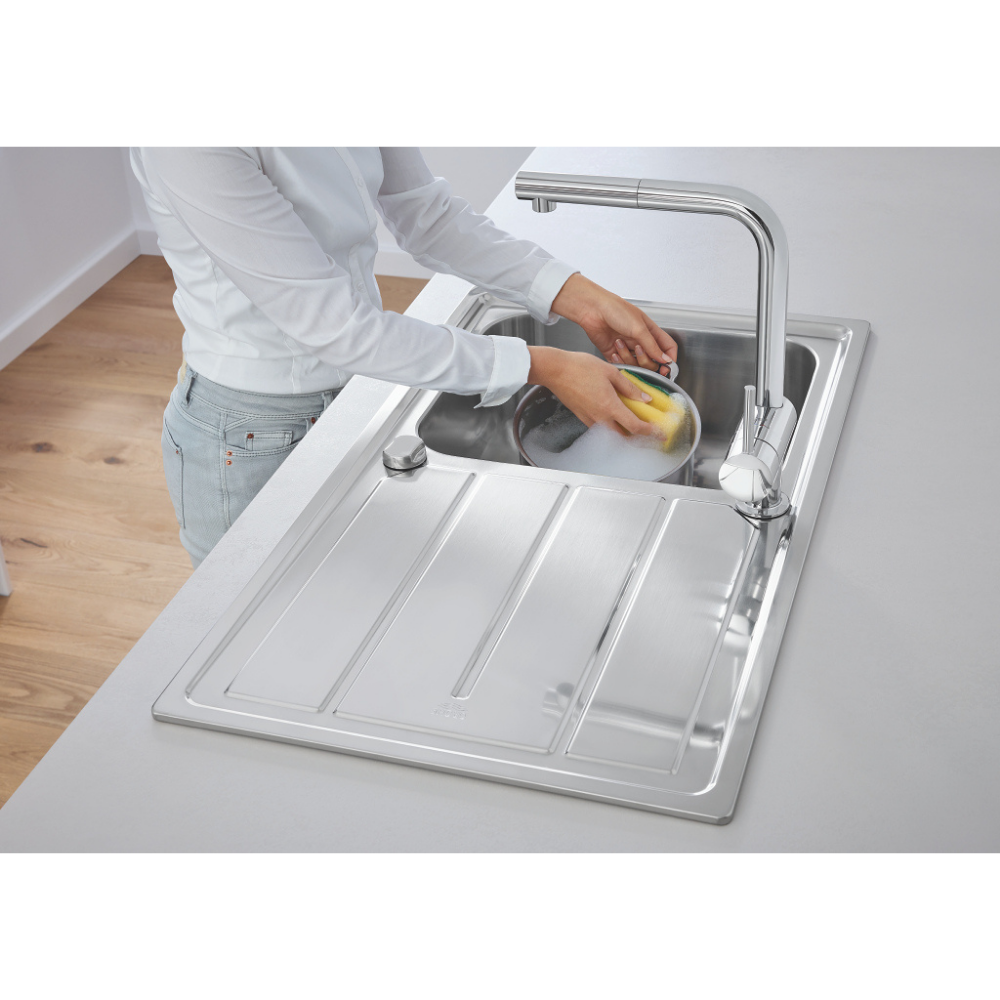 Evier acier inox une cuve
