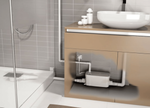 installation d'une pompe de relevage pour douche