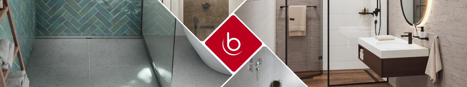 Douche à l'italienne dans petite salle de bain