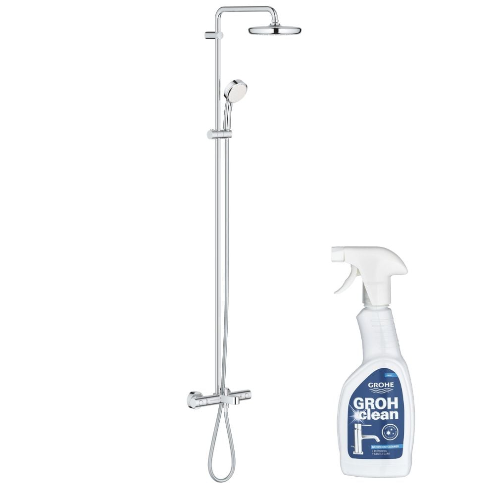 26223001_48166000      Colonne bain douche Grohe Cosmopolitan System 210 + Nettoyant robinetterie Grohe GroheClean