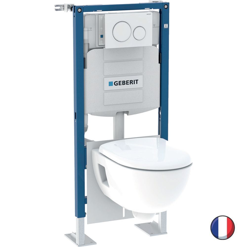 Cuvette WC suspendue allongée Mobilita 70 cm en céramique blanc sans b –  Articonnex