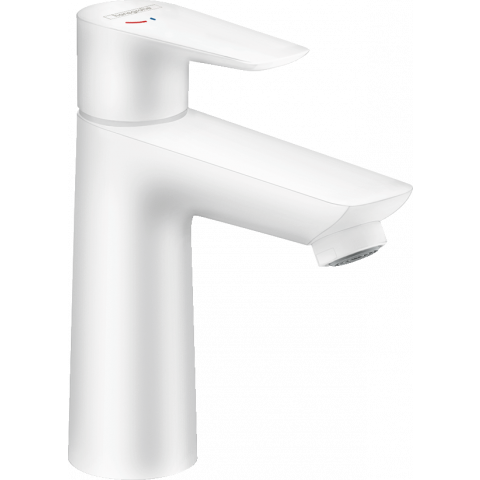 Mitigeur de lavabo 110 CH3 CoolStart avec tirette et vidage blanc mat Hansgrohe