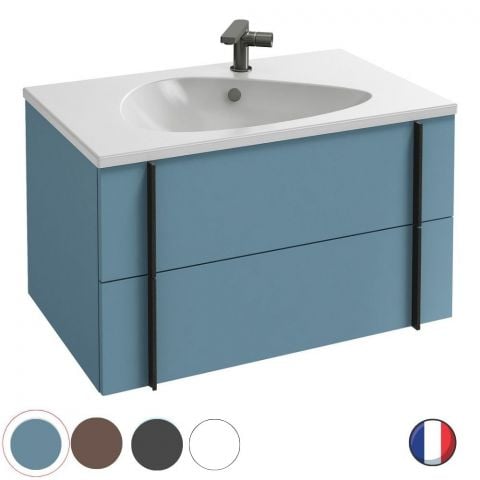image Meuble lavabo simple vasque JACOB DELAFON Nouvelle Vague 2 tiroirs 