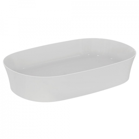 Vasque ovale 60x38 cm Ideal Standard Ipalyss sans bonde blancfond blanc 3