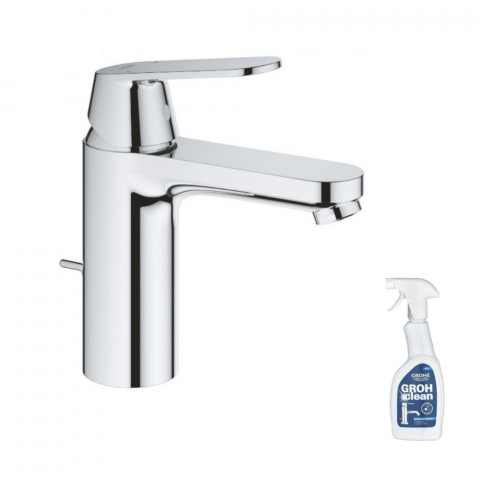 Mitigeur lavabo Grohe Eurosmart Cosmopolitan - Taille M + Nettoyant robinetterie Grohe GrohClean 