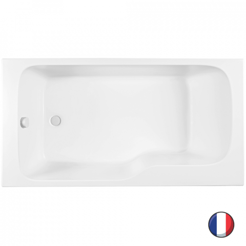 image Baignoire bain douche JACOB DELAFON Malice, Acrylique renforcé | Blanc brillant