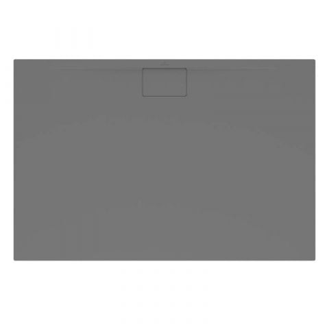 Receveur antidérapant 120 x 80 VILLEROY ET BOCH Architectura Metalrim acrylique rectangle gris anthracite