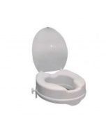 Réhausse WC PMR PELLET plastique blanc avec abattant 10 cm
