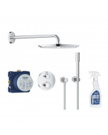 34741000_48166000 Robinet douche thermostatique encastrable Grohe Grohtherm Cube Rainshower Allure 230 + Nettoyant robinetterie Grohe GrohClean