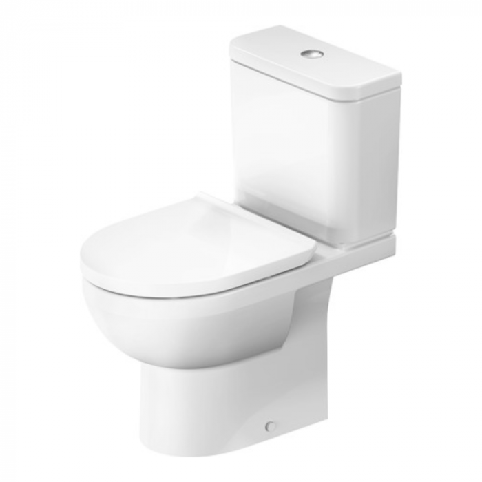 Cuvette WC à poser avec abattant blanc – Hauteur confortable