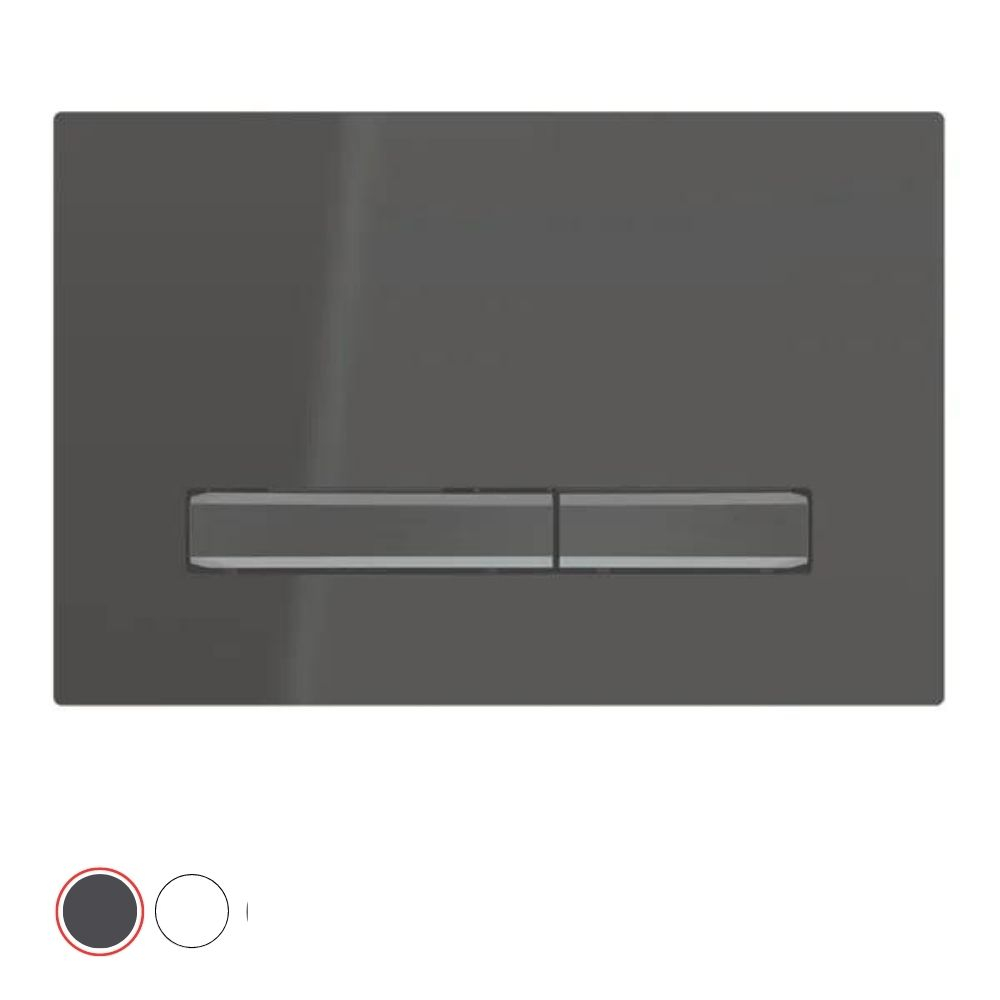 Plaque de commande WC GEBERIT Sigma50 double touche, couleur métallique