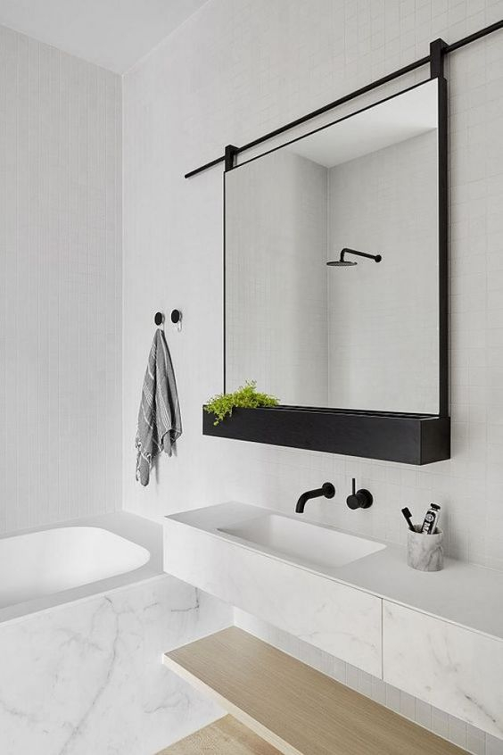 Hauteur du miroir de salle de bain