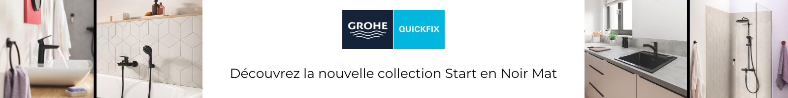 Robinet COLLECTION GROHE NOIR MAT